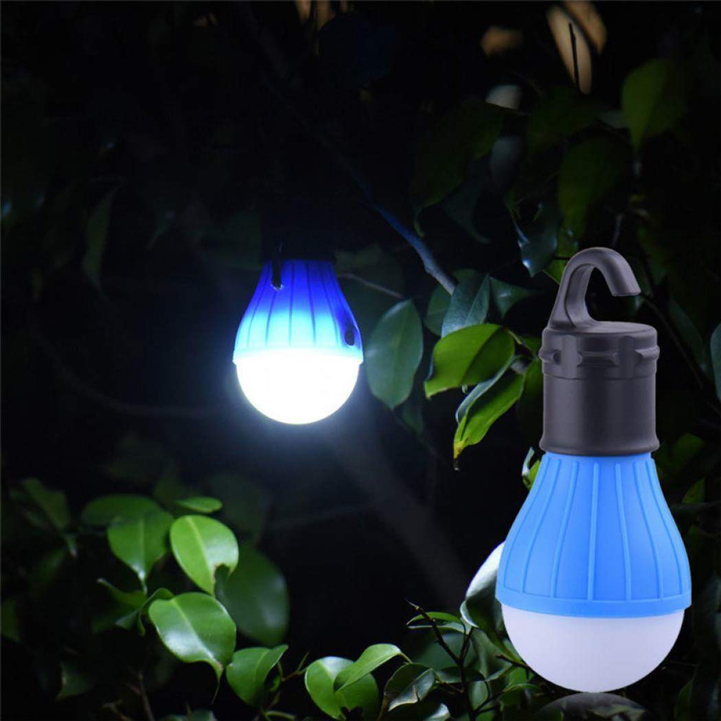 Angoo Beauty Multifunctional Outdoor Camping LED Tent Light Portable Emergency Lamp with Hook (Blue)