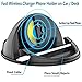 Wireless Car Charger Mount,Qi-Certified Car Wireless Charging Stand Compatible with iPhone 11 pro/X/XS Max/XR/8/Samsung Galaxy S9 / S10/,Silicone Car Phone Holder Dashboard Desk
