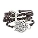 CAETLE ®Vintage Women Girl Bracelet Leather Rope Infinite Bangle Perfect miracle The Wolf totem