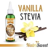 NatriSweet Stevia Liquid Drops (2 fl oz / 60 Milliliter) | Zero-Calorie Natural Sugar Substitute | Highly Concentrated Stevia Extract | Naturally Flavored (Vanilla)