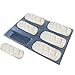 Bluedrop Silicone Bread Forms Square Shape Bread Molds Non Stick Bakery Trays Silicone Coated Fiber Glass 6 Caves Rectangle Moulds