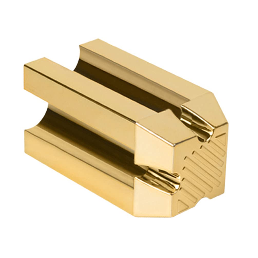 HEALLILY Cosmetic Pencil Sharpener Eye Makeup Pencil Sharpener Microblading Pencil Sharpener Tip Thin Sharpening Tools for Peel Off Brow Eyebrow Pencils, Golden