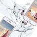 Imikoko iPhone 6s Plus Case Marble, Flexible Matte Marble Case for iPhone 6s Plus (5.5 inch) - White Marble Pattern Slim Fit Snap On Hard Shell Back Case for iPhone 6/6S Plus