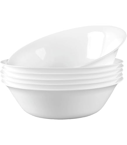 Corelle Geschirr Set - Bunte Blumenmuster, Bruchfest, Mikrowellen- & Spülmaschinenfest, 4-teilig