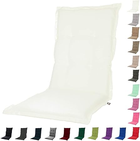 Kopu Auflage Fur Hochlehner Prisma Ivory Polster Fur Gartenstuhle Weiss Garten Kissen 125 X 50 Cm 19 Einfache Farben Robuster Schaumstoff Fur Zusatzlichen Komfort Amazon De Garten