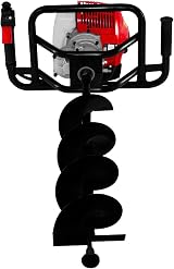 T-Mech 52cc Earth Auger Fence Post Hole Digger 3 Drill Bits 4 6 8 Inch view 4