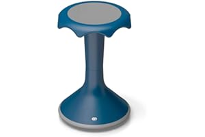 Hokki VS America Stool, Flexible Ergonomic Seating Stool for Kids and Adults, 20" Seat Height, Blue