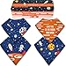 Baby Bandana Drool Bibs for Girls and Boys Drooling Absorbent and Teething, Pack of 4 Bib set with Tin Gift Box