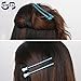 SENREAL 12pcs Professional Hairdressing Salon Hair Styling Duck Mouth Hair Clips Duck Bill Clips Single Prong Barrette Blue (12pcs duck mouth clips)