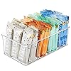 mDesign-Food-Storage-Container--Kitchen-Storage-Box-Divided-into-4-Compartments--Kitchen-Organiser-for-Spices-Jars-Packets-and-More--Clear mDesign Food Storage Container — Kitchen Storage Box Divided into 4 Compartments — Kitchen Organiser for Spices, Jars…