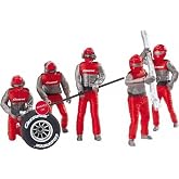 Carrera USA 20021131 21131 Figure Mechanics Realistic Scenery Accessory for Slot Car Race Track Sets, Red