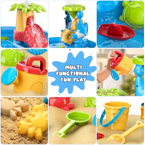 Diealles Shine Multifunctional Water Sand Table for Children Outdoor Play Table for Children 1 2 3 4 Years Old