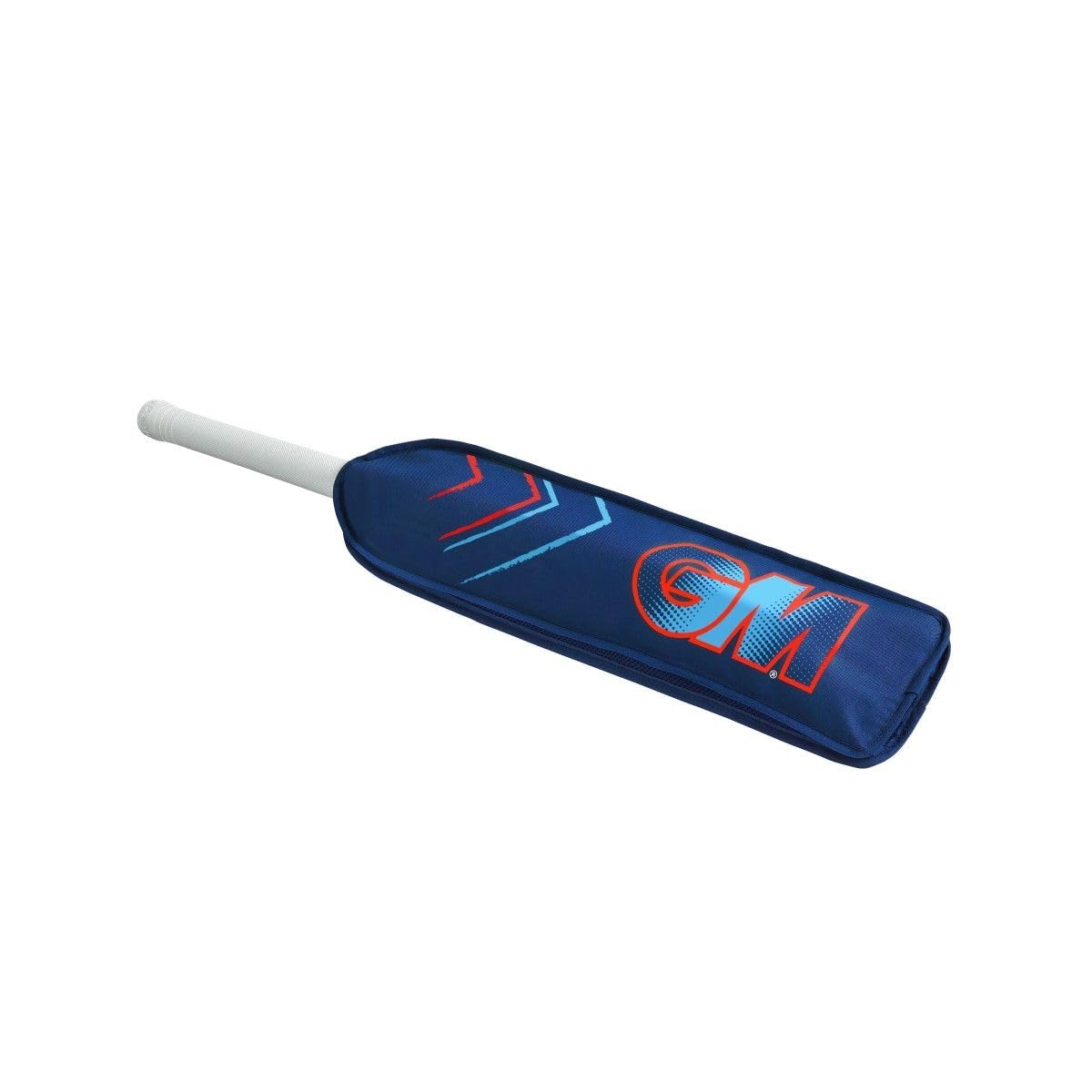 Gunn & Moore GM | Cricket Bat Cover | Fits One Full Size Bat | Protects Blade from Accidental Damage | Blue & Electric Red with GM Logo
