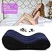 Inflatable Multifunctional Sofa – Yoga Chaise Lounge/Relax Chair -Air Sofa Bed with Handcuffs & Leg Cuffs- Portable Magic Cushion Ramp Body Pillow Inflatable Furniture Lounger for Couples with Pumpthumb 1