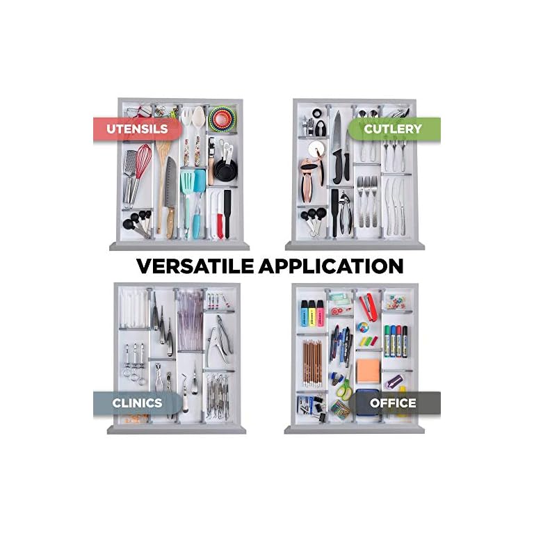 Practical Comfort Schubladen-Organizer, verstellbarer Schubladeneinsatz