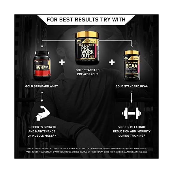 Optimum-Nutrition-Gold-Standard-Pre-Workout-Powder-Energy-Drink-with-Creatine-Monohydrate-Beta-Alanine-Caffeine-and-Vitamin-B-Complex-Watermelon-30-Servings-330-g-Packaging-May-Vary Optimum Nutrition Gold Standard Pre Workout Watermelon Flavoured Powder, 330g