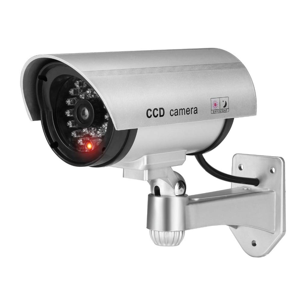 BW Dummy Cameres 1100S Home Outdoor Dummy Dome Fake Security Surveillance Dummy CCTV Camera Silver