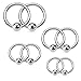 BodyJ4You 8PC Ball Closure Piercing Ring BCR 14G Steel Ear Lobe Tragus Daith Nose Septum Lip Nipple