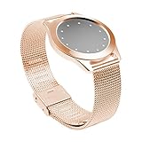Misfit Shine 2 Band Pinhen Misfit Wearables Band Wristband Aluminum Mesh Watch Stainless Steel Milanese Bracelet Strap For Misfit Shine 2 (Shine 2 Mesh Rose)