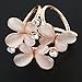 kilofly 4pc Women's Elegant Faux Pearl Crystal Rhinestone Scarf Ring Buckle Clip