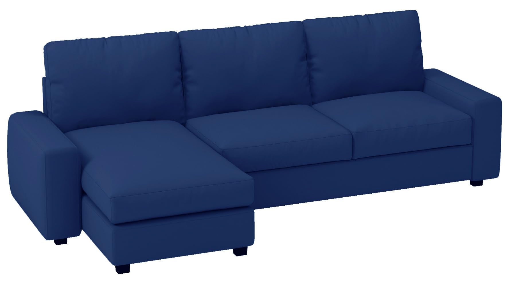 Photo 1 of The Durable Polyester Kivik Loveseat with Chaise Sofa Cover (Width is 110.2", Not 125") Compatible for IKEA Kivik Sectional Corner Slipcover (Blue)