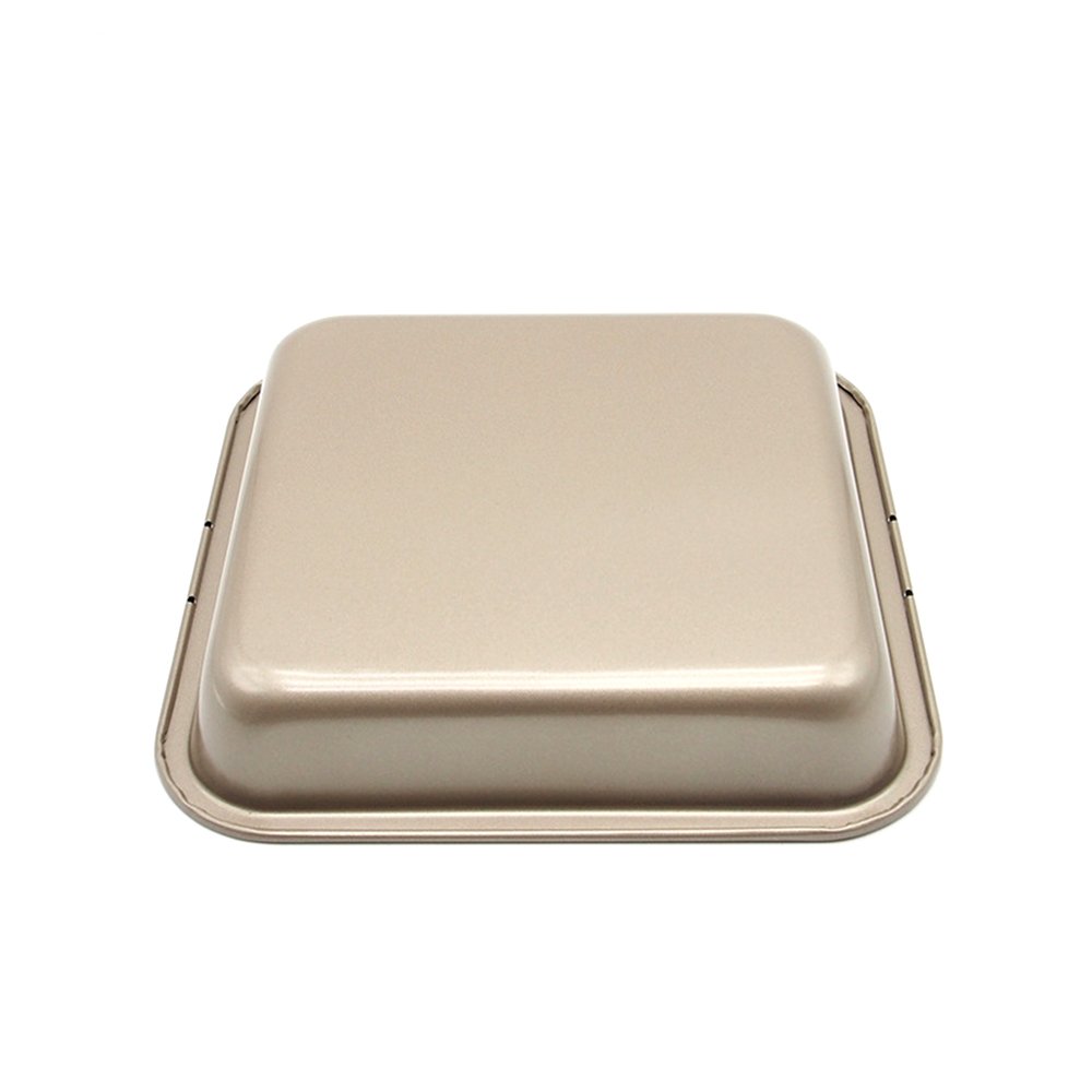 Loaf Pan, MZCH Square Bread Toast Pan, Nonstick Quick Release Coating, 7.5 Inches, Gold