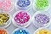ReNext DIY 12 Colors Hollow Solid Heart Star Flower Glitter Sheet Spangle Nail Tip Deco