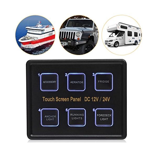 Rupse-12V24V-6-Gang-LED-Touch-Control-Panel-Box-Switch-960W-Output-Power-for-Car-Marine-Boat-Caravan