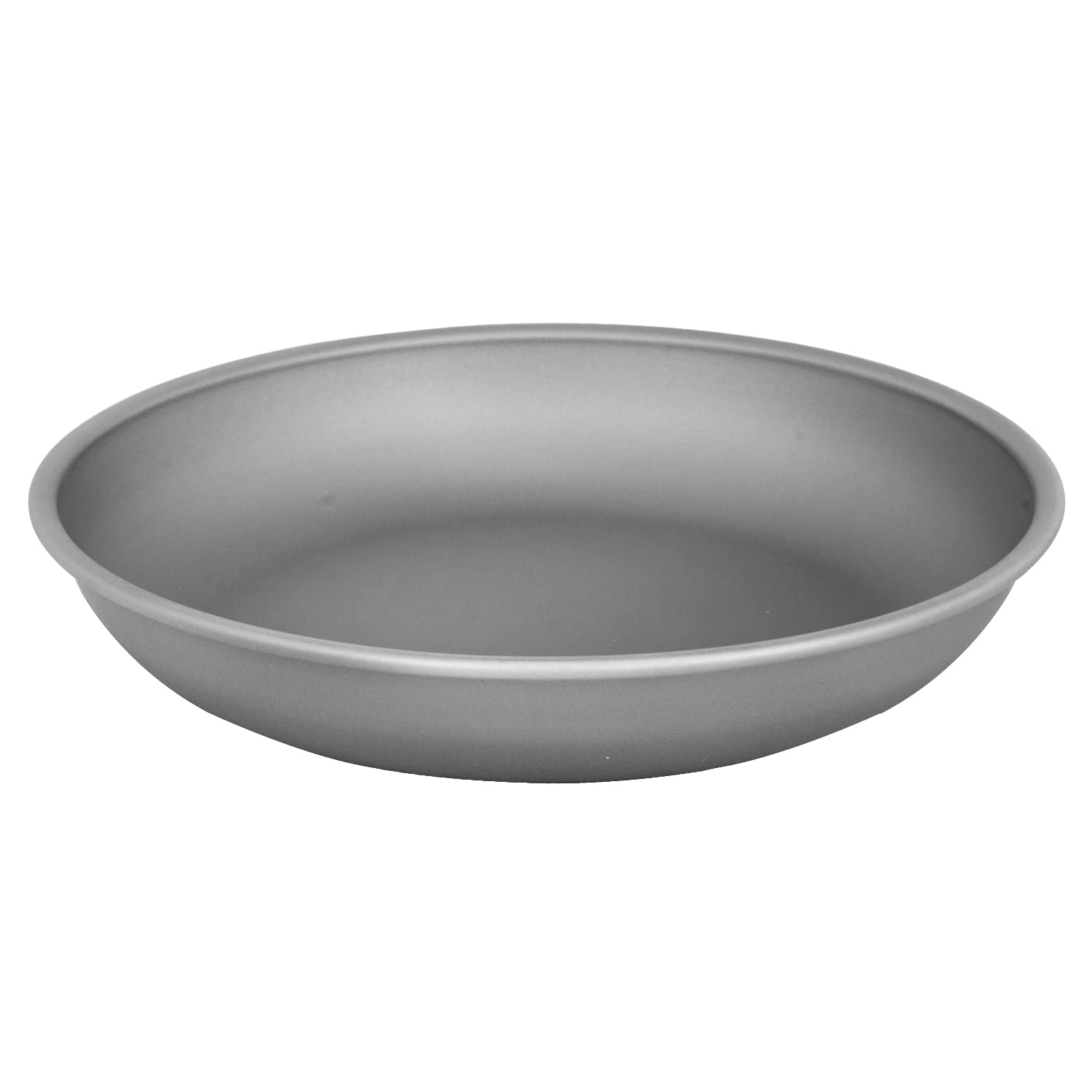 TiTo Titanium Plate Dish Outdoor Camping Tableware Ultralight Round Fruit Titanium Alloy Dinner Dishes Pan for BBQ Hiking Picnic (Middle)