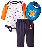 BON BEBE Baby-Boys Newborn Awesome Parents Bodysuit with Bib and Pant Set