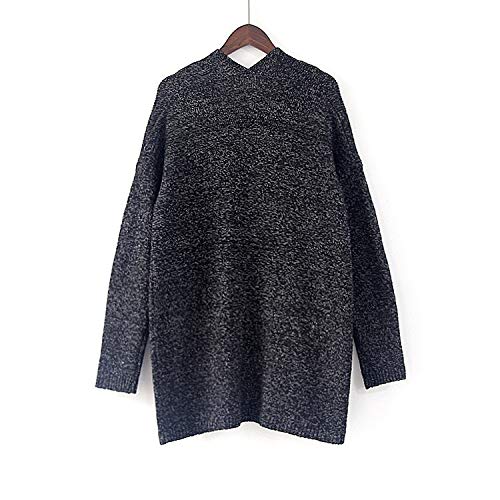 Sanyyanlsy Women's Winter Solid Knitted Open Front Cardigan Coat with Pocket Autumn Fashion Long Sleeve Sweater Tops Tee Black