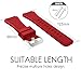 FanTEK Band for Galaxy Watch 3 45mm/Galaxy Watch 46mm/Gear S3 Watch, 22mm Silicone Sport Quick Release Replacement Strap for Moto 360 2nd Gen 46mm/ Pebble Time Steel Smart Watch, Red