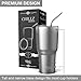 Chillz Stainless Steel Insulated Tumbler Bundle With Bonus Stainless Straw and Lid - 30 oz