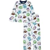 Disney Boys' 2-Piece Loose-fit Pajama Set, Matching Shirts & Pants, Soft & Cute for Kids