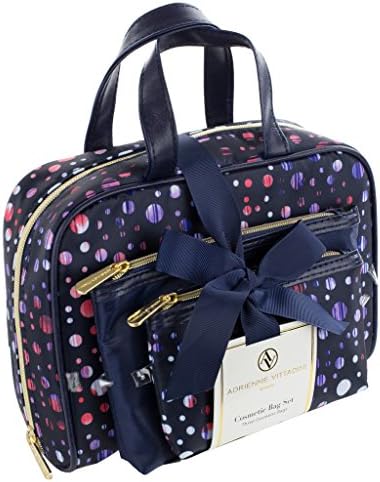 Adrienne Vittadini Women's Three Piece Cosmetic Bag Set