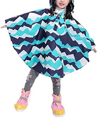 RAINATTY Children's Hooded Poncho Eco-Friendly Cute Stylish Lightweight Raincoats