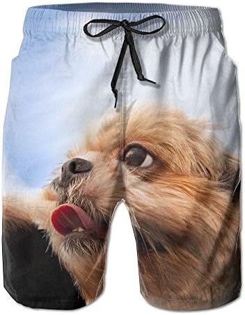 Cool Mens Sand Beach Pants Summer Surfer Water Dry Family Swimming Drawstring Thoughtful Dog Board Shorts Pockets Jams