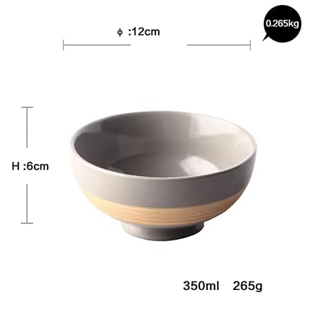 Cuenco pequeño de cerámica para microondas y sopa, cuenco ...