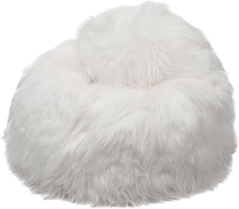 Icelandic Natural Long Haired Sheepskin Bean Bag
