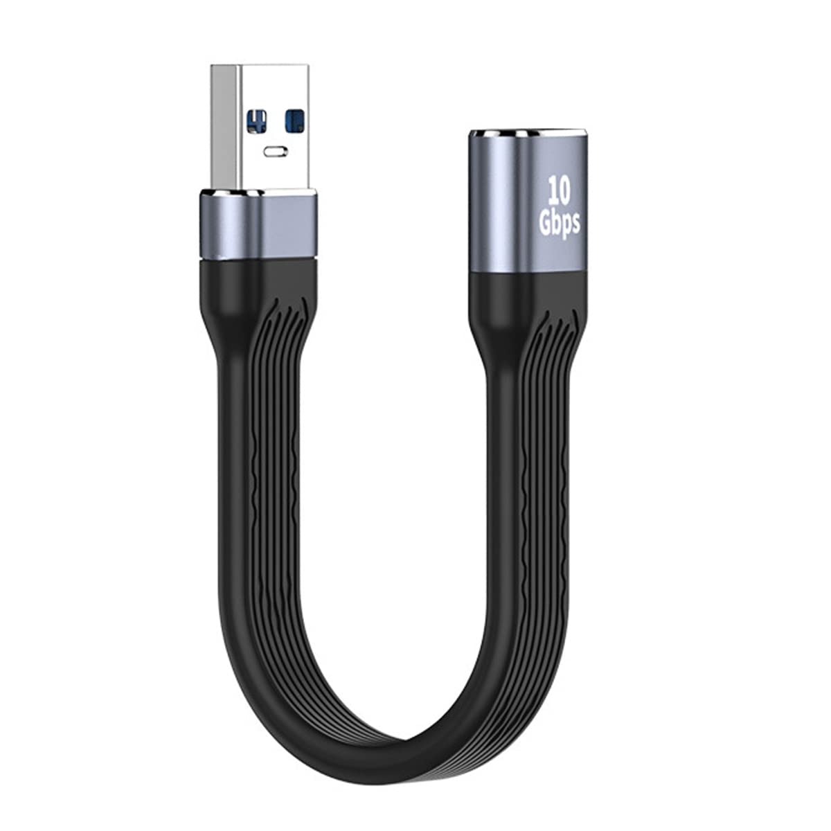 CY 10Gbps USB 3.1 Type AF to USB3.0 Type A Male Extension Flat Slim FPC Data Cable 13cm for Laptop Desktop — image 1