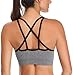 Sports Bra for Women Medium Support Cross-Back Yoga Bras Removable Pad
