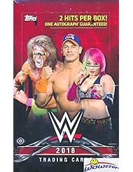 2018 Topps WWE Wrestling MASSIVE Factory Sealed HOBBY Box with (2) HITS Including AUTOGRAPH Card! Look for Cards & Autographs of WWE Superstars The Undertaker, Triple H, Jon Cena, More! WOWZZER!