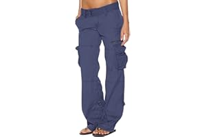 cllios Women's Stretchy Tactical Cargo Pants High Waisted Casual Joggers Plus Size Skinny Trousers Cargo Pants with 6 Pockets