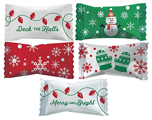 PARTY SWEETS HOLIDAY THEMED BUTTERMINTS – 7 OZ. BAGS (MERRY & BRIGHT, 7 OZ. BAG