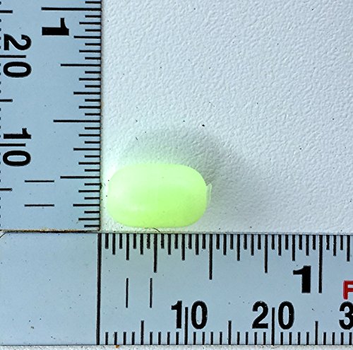 Luminous Glow Fishing Beads 7mm x 12mm 75 Pieces Green