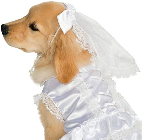 Official Rubie's Bride Dog, Wedding Pet Costume, Size Large Halloween Halloween, As Shown - Image 4