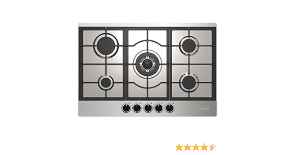 Parrilla de gas de 75 cms (30 pulgadas) Teka EFX 70.1 5G AI AL DR CI LEFT  para empotrar de 5 quemadores en acero inoxidable | Walmart en línea