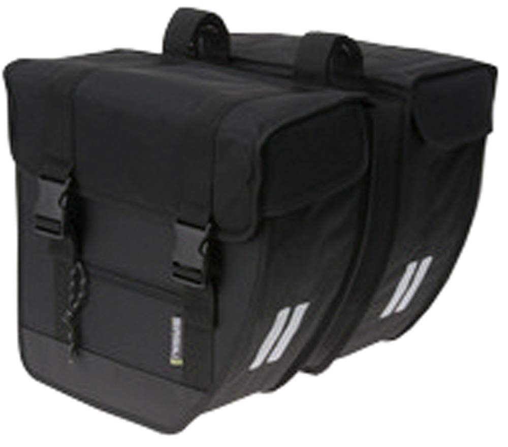 Basil Tour Rear Briefcase Double Pannier Bag Heavy Duty - 26 L, Black