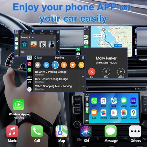 Adattatore Carplay Wireless, 2025 USB Carplay Senza File per iPhone, Car Play Dongle per Auto con USB A/C, Compatibile con Apple iOS 10+ e 800+ Modelli di Auto dopo il 2016