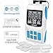 Ulaif 3 in 1 Combo TENS Unit EMS Electronic Pulse Massager with 33 Modes, 2 Channels 4 Output, Apply 8 Pads at Same Time, Handheld Electrotherapy Device, Muscle Stimulator for Pain Relief